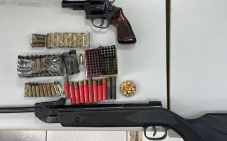 Acusado de agredir mulher é preso com arsenal e 99 munições