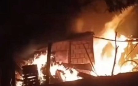 Homem sofre queimaduras graves após incêndio destruir casa em Ponta Porã