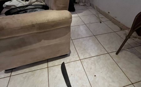 Homem é preso com espingarda, facão e martelo após ameaçar a mãe em Campo Grande