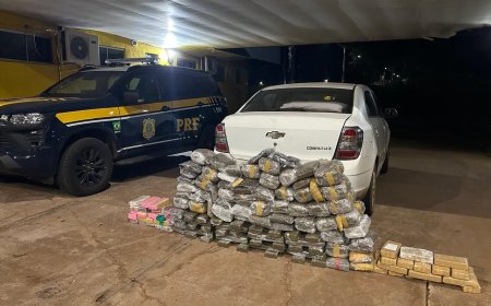 Casal é preso com 132 quilos de drogas em fundo falso de veículo