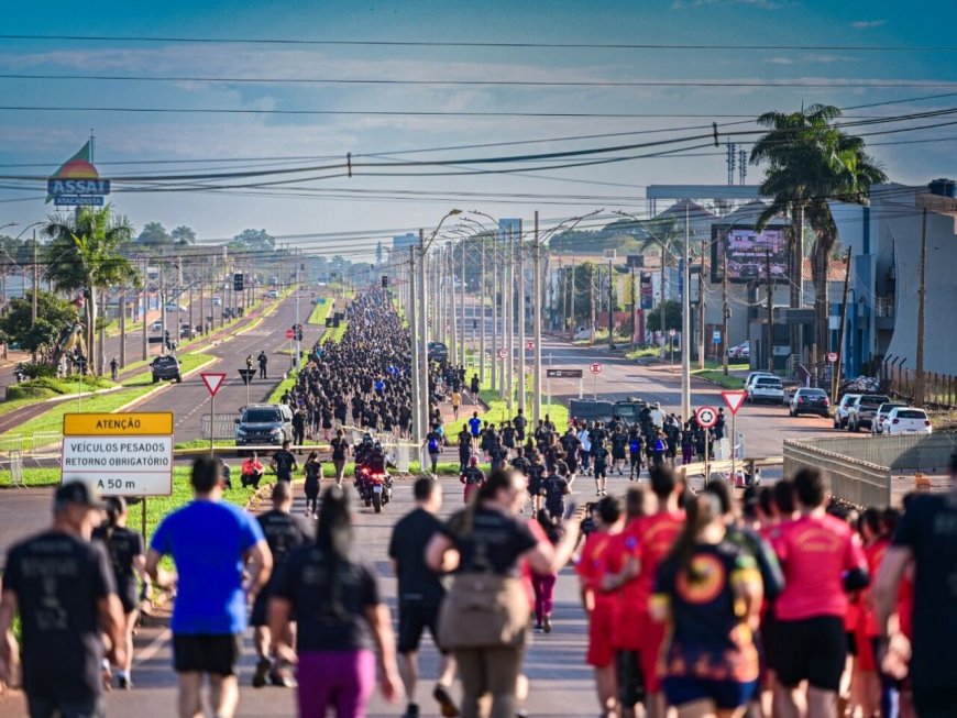 Corrida Águia da Fronteira reúne milhares de pessoas em comemoração aos 39 anos do DOF