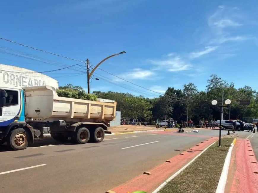 Cadeirante morre atropelado por caminhão da Secretaria de Obras em Costa Rica