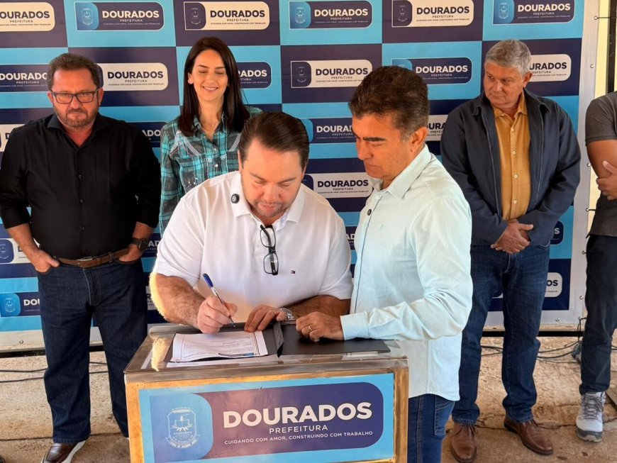 Com R$ 3 milhões, obra de recapeamento é lançada no 4º Plano de Dourados