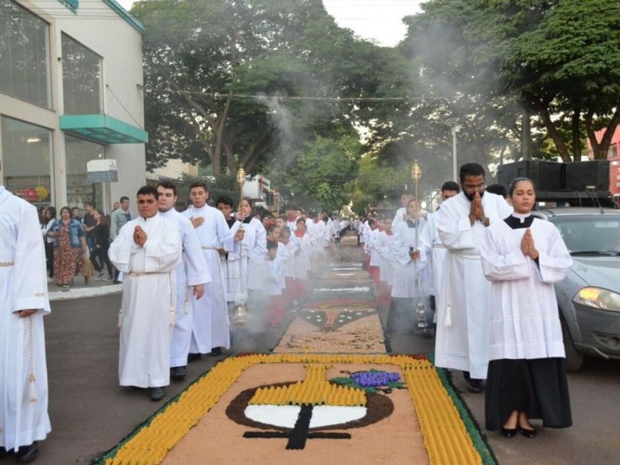 Corpus Christi em Dourados: Trio Elétrico e Tapetes para Celebrar a Fé
