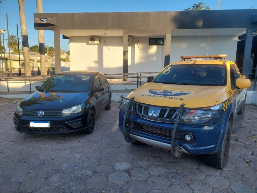 Polícia Intercepta Carro Furtado em Mato Grosso do Sul