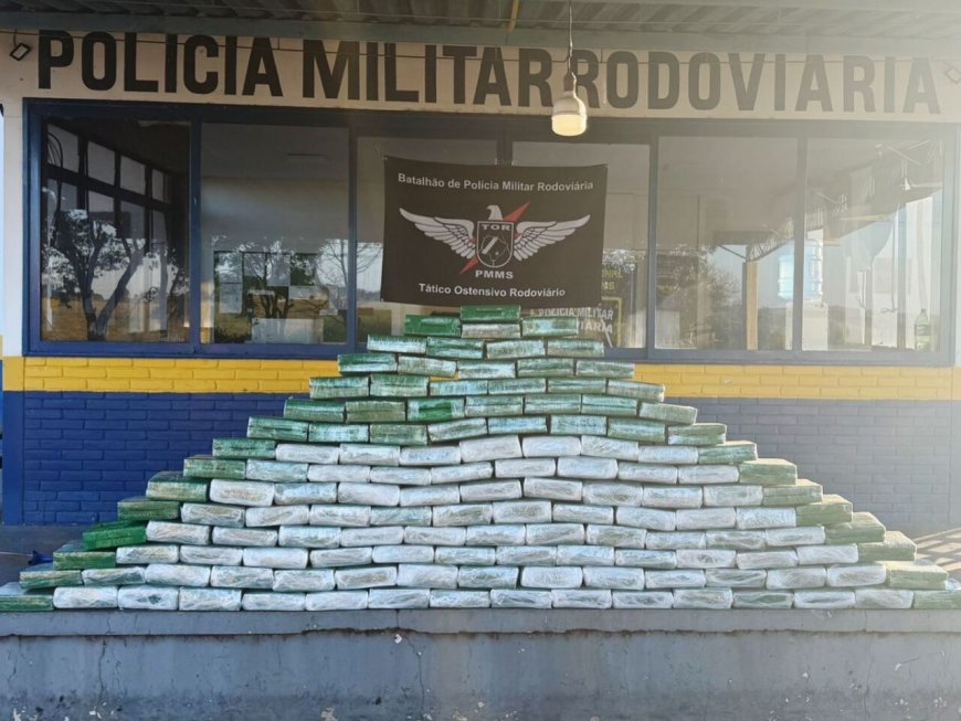 Carga de quase meia tonelada de drogas é apreendida em Amambai
