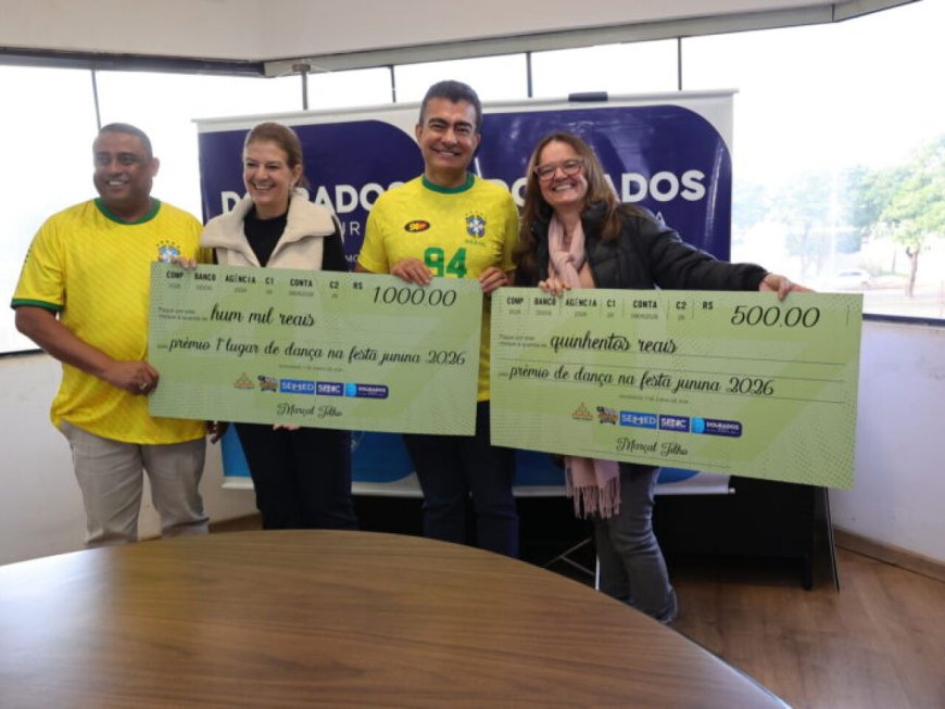 Quadrilhas Campeãs da Festa Junina de Dourados Recebem Premiação