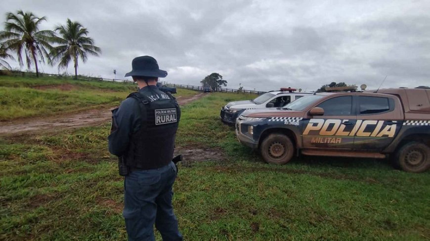 PM Reforça Presença em Fazenda Após Ocupação Violenta