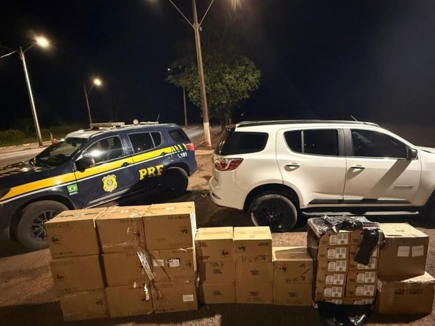 Condutor ignora ordem de parada e abandona veículo com mercadorias