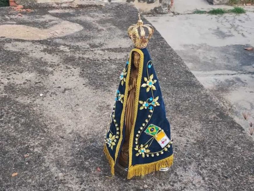Homem confessa furto em igreja e leva polícia até imagem religiosa escondida em cemitério