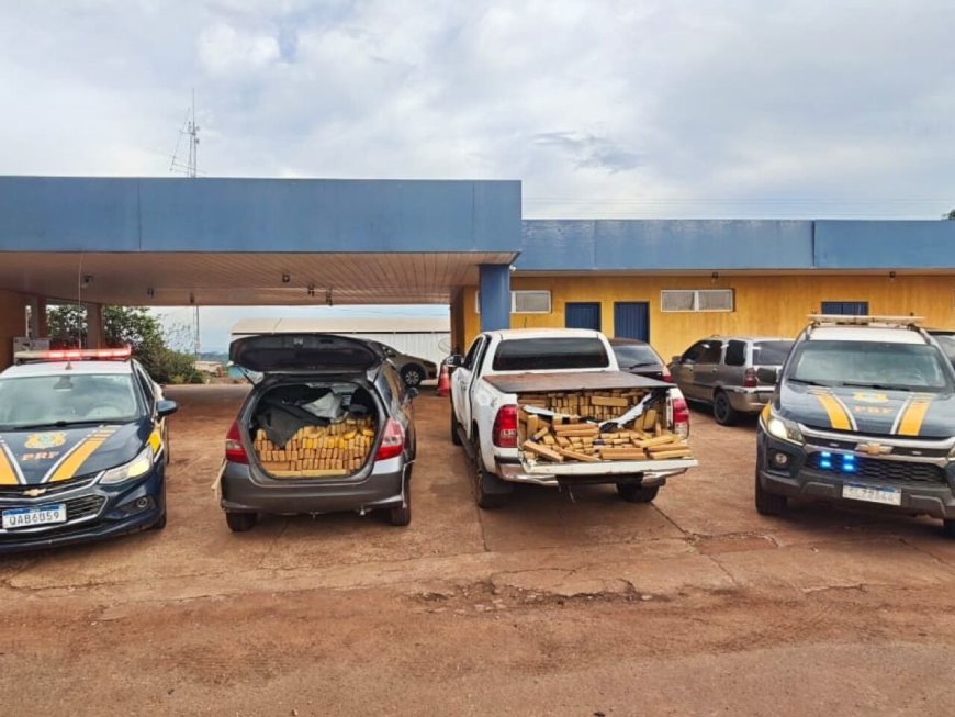 Perseguição Policial Termina com Apreensão de Veículos Carregados de Maconha