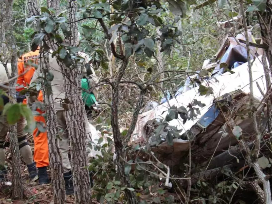 Avião é Localizado com Dois Mortos em Área de Mata Após Horas de Buscas