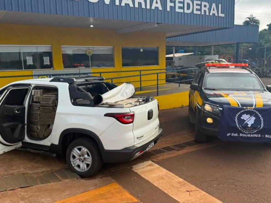 Motorista Preso com Carga de Maconha em Dourados