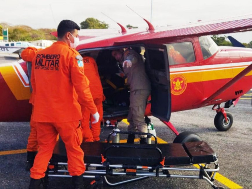 Indígena é resgatado por equipe aeromédica após afogamento no Pantanal