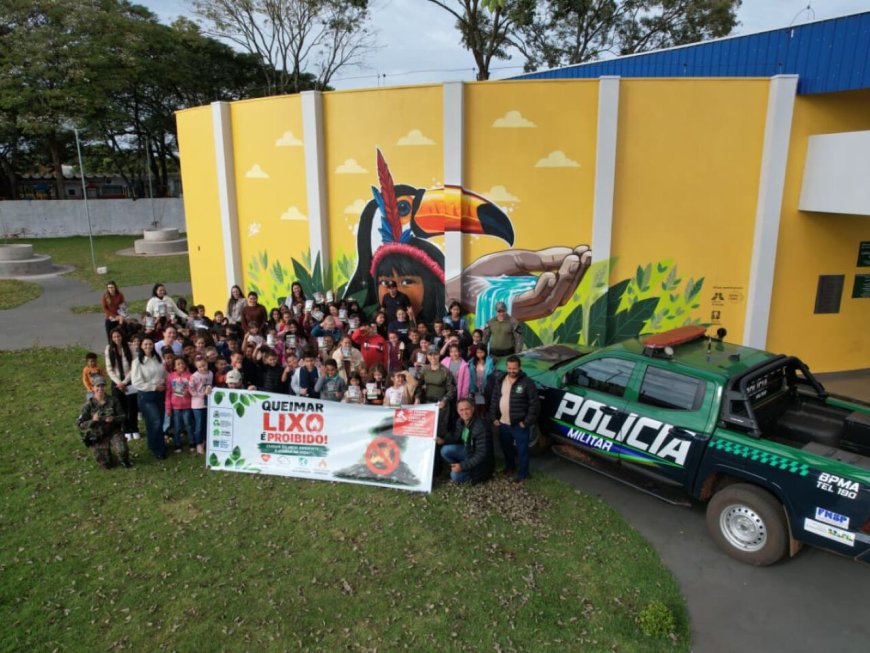 Estudantes de Eldorado recebem orientações sobre prevenção de incêndios e educação ambiental